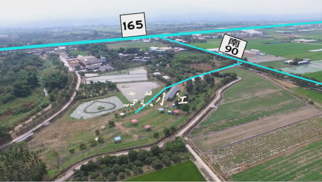 空拍環景..台南市白河區休閒農場用地【每分85萬】**出售農地-69**