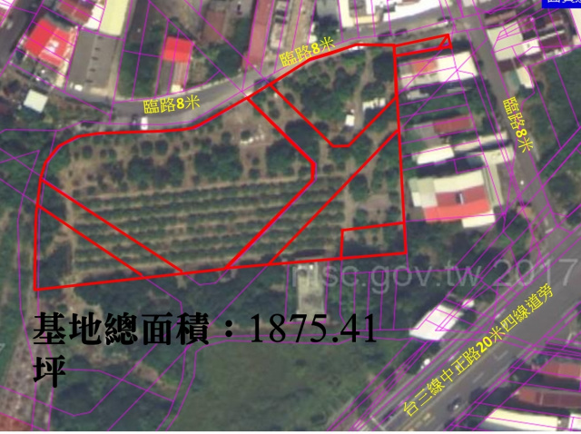 台南玉井-20米省道旁-近2000坪住宅區用地