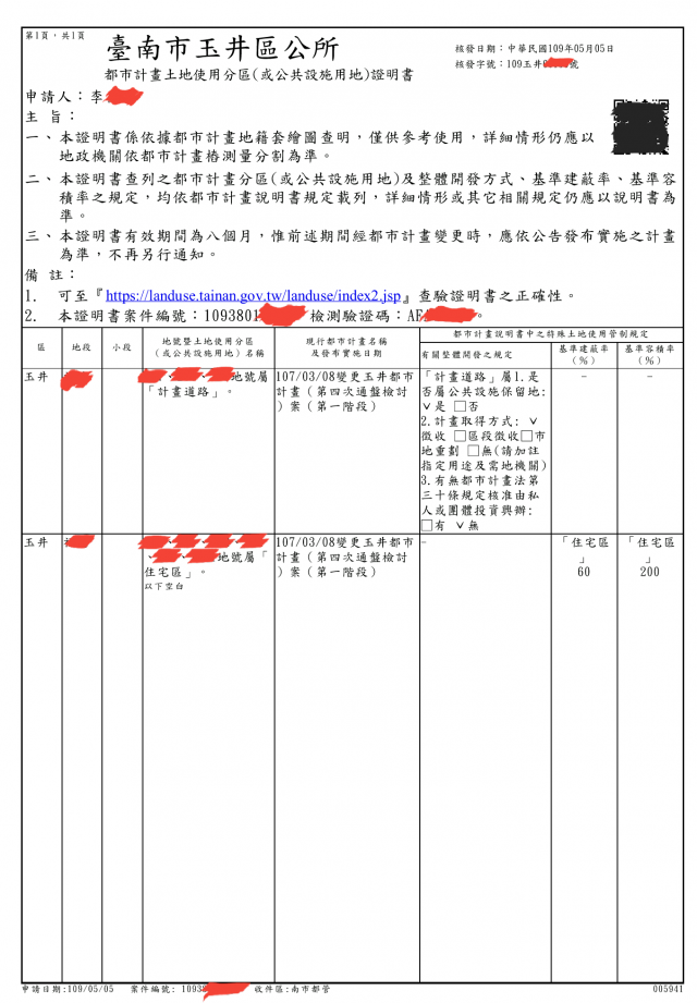 台南玉井-20米省道旁-近2000坪住宅區用地